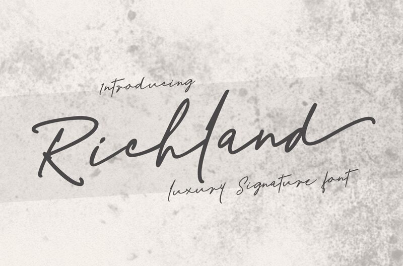 Richland Schriftart