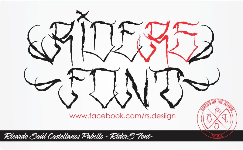 Riders Font Schriftart