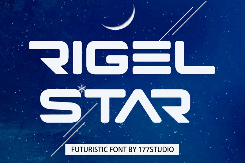 rigel star Schriftart