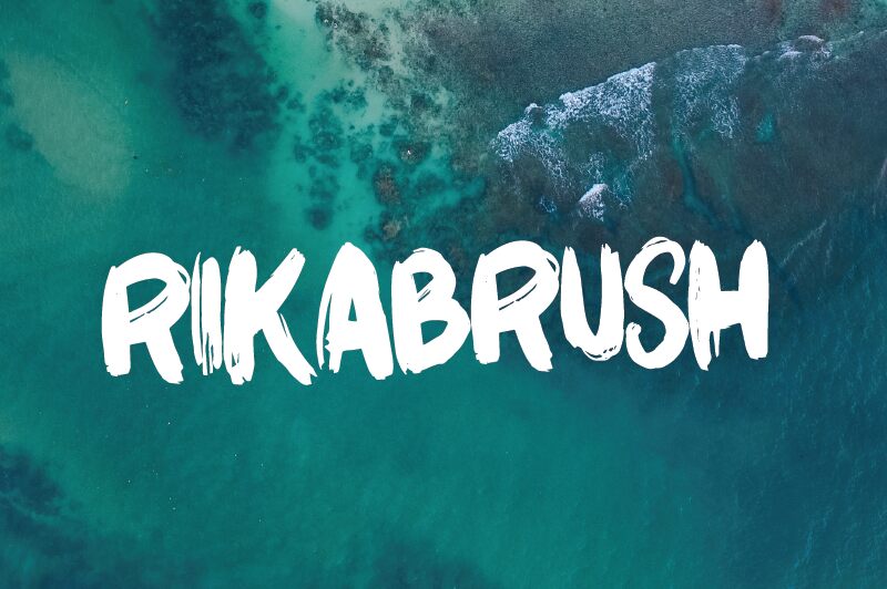 Rikabrush Schriftart