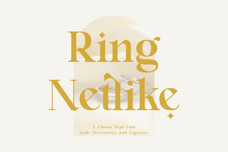 Ring Netlike Schriftart