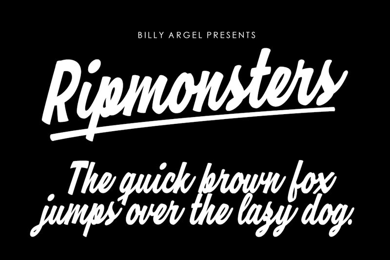 Ripmonsters Schriftart