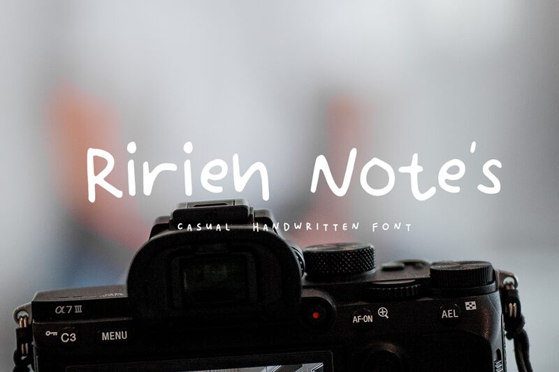 Ririen Note's Schriftart