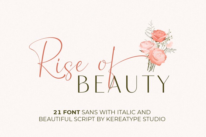 Rise of Beauty Czcionka