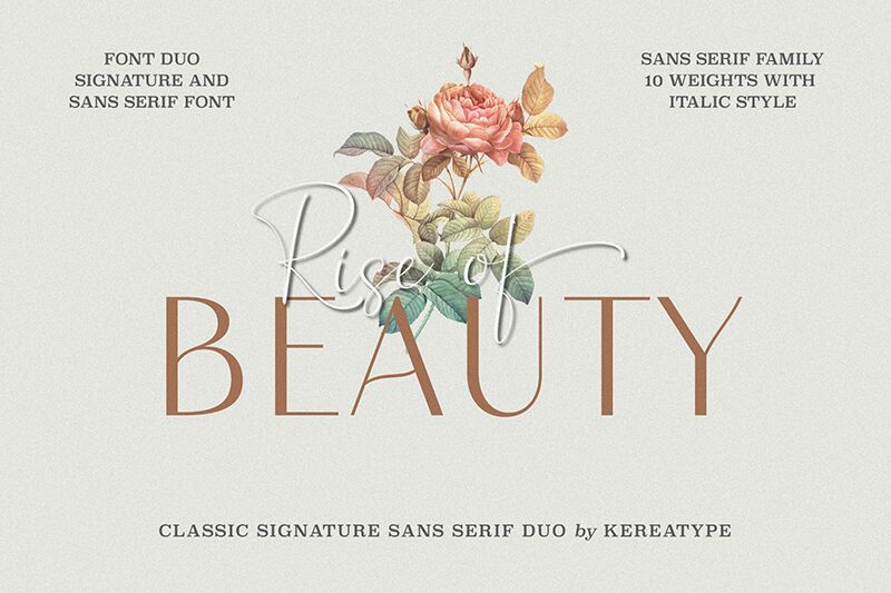 Rise of Beauty Schriftart