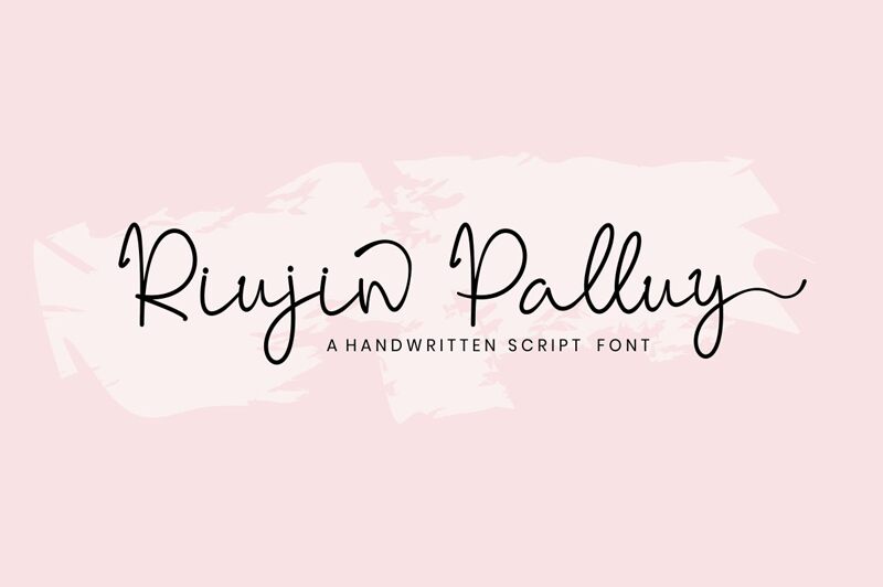 Riujin Palluy Schriftart