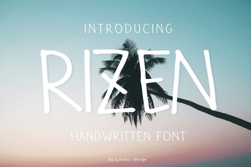 Rizen Schriftart