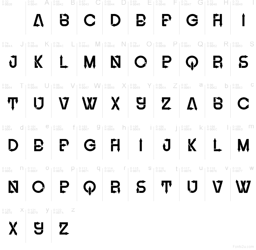 Latin de base - Table de caractères