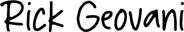 Rick Geovani 字体