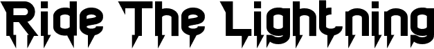 Vorschau der Schriftart Ride The Lightning Bold