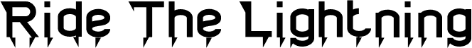 Vorschau der Schriftart Ride The Lightning-Light