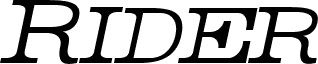 Rider Light Italic