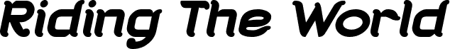 Náhled písma Riding The World Bold Italic