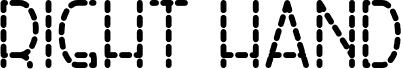 Right Hand Bold Dash