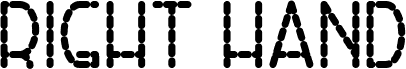 Preview of the Right Hand ExtBoldDash font