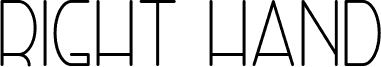 Preview of the Right Hand Light font