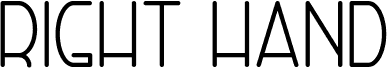 Preview of the Right Hand font