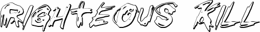 Righteous Kill Outline Italic