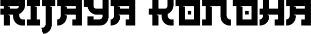 Rijaya Konoha Schriftart
