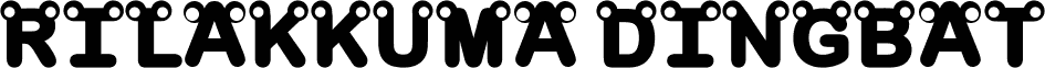rilakkuma dingbat Bold