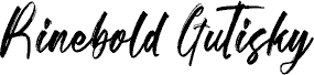 Rinebold Gutisky písmo