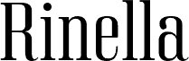 Rinella-Regular carattere
