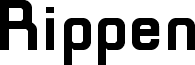 Podgląd czcionki Rippen Bold