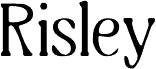 Preview of the Risley Blur Demo Regular font