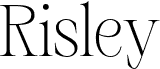 Preview of the RisleyDemo-Regular font