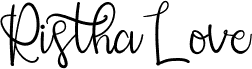 RisthaLove шрифт