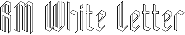 RM White Letter Regular