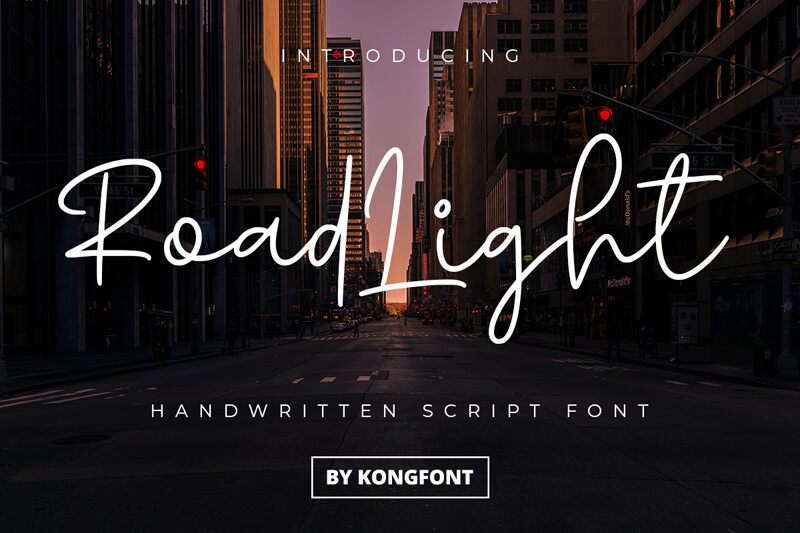 Road Light Schriftart