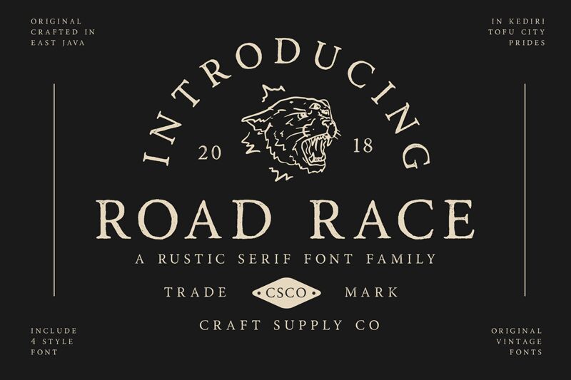 Road Race Czcionka