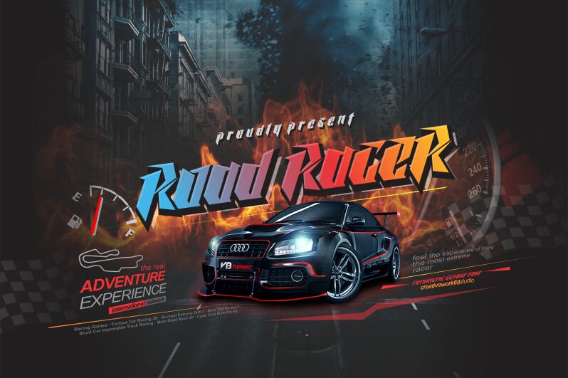 Road Racer Schriftart