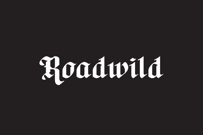 Road Wild — Prezentace písma