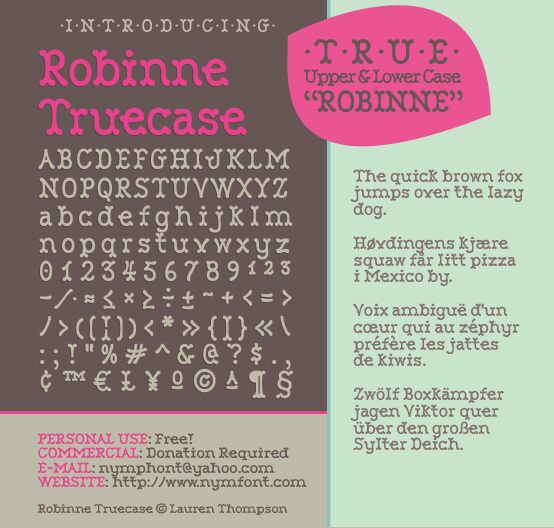Robinne Schriftart