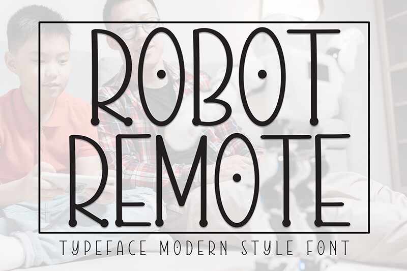 ROBOT REMOTE 字体