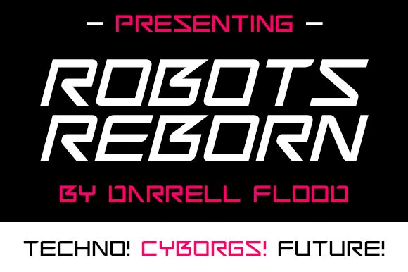 Robots Reborn Czcionka