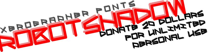 RobotShadow Schriftart