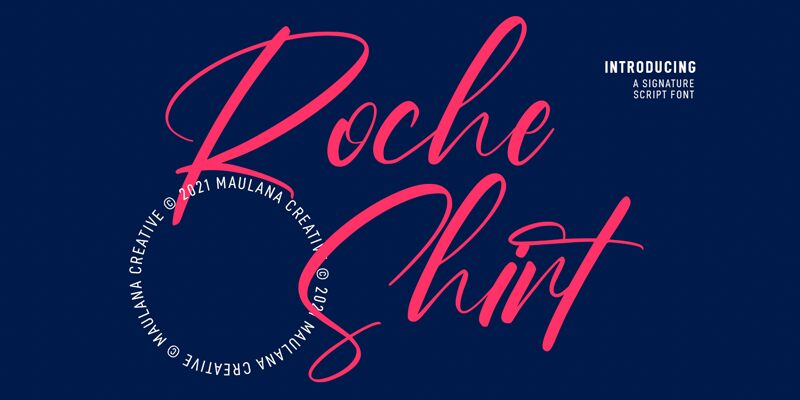 Roche Shirt Druh písma