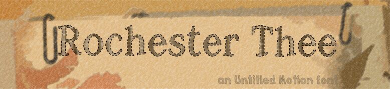 Rochester Thee Schriftart