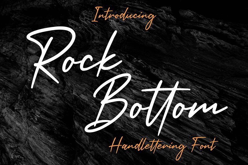 Rock Bottom Druh písma