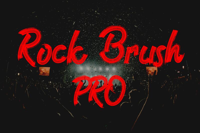 Rock Brush Pro Schriftart