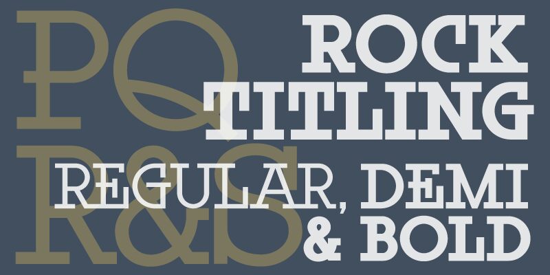 Rock Titling Schriftart
