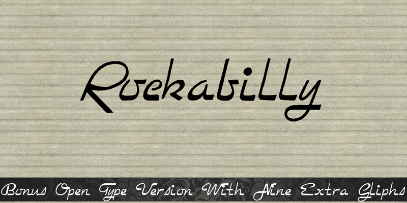 Rockabilly Schriftart