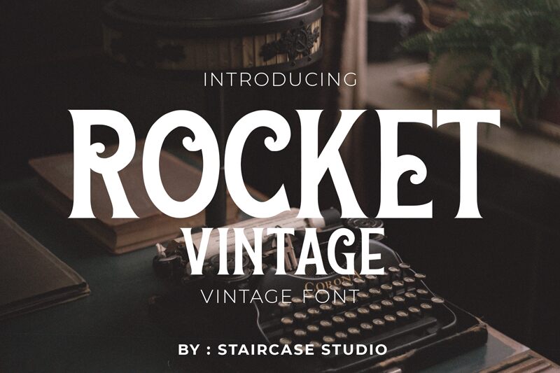 Rocket-Vintage Czcionka