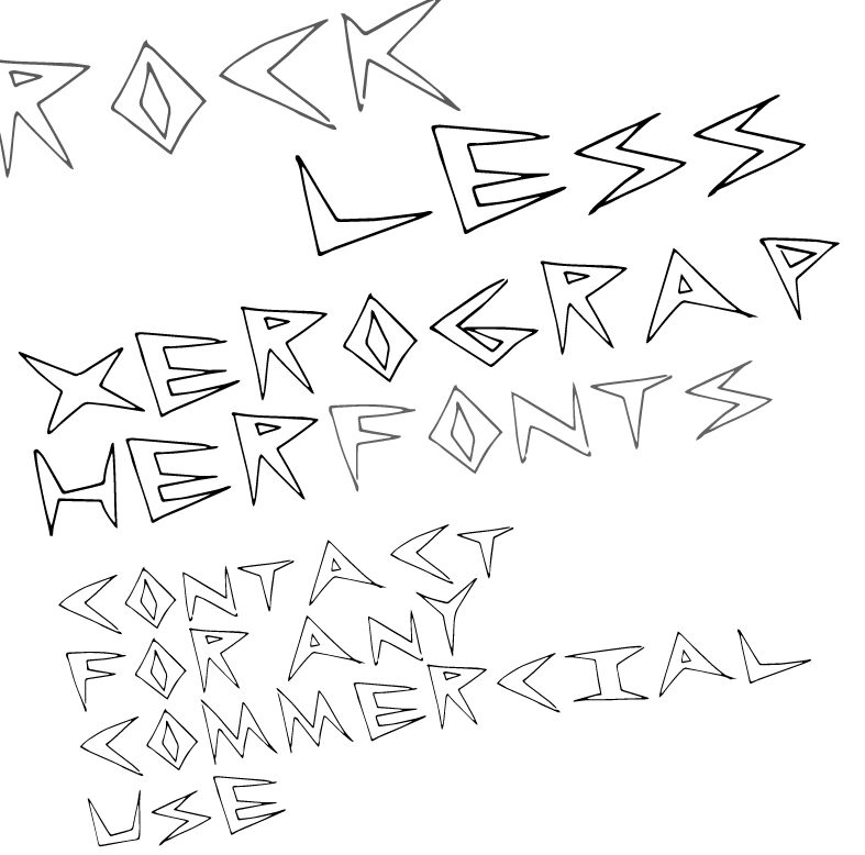 RockLess Czcionka