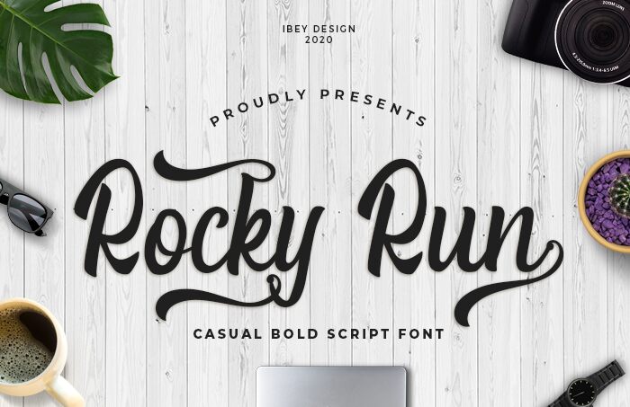 Rocky Run Schriftart