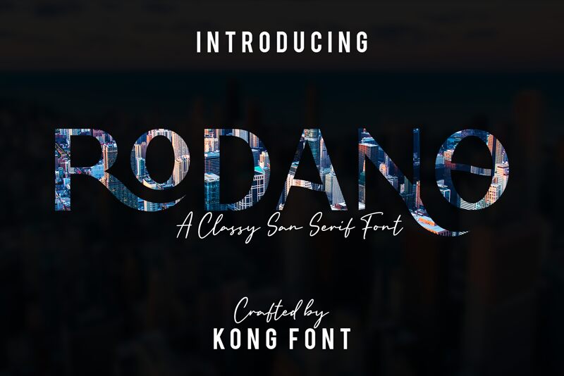 Rodano Schriftart