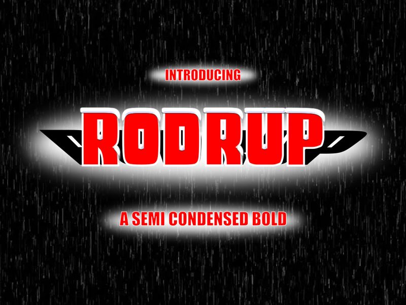 RODRUP Czcionka